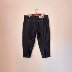 THE NORTH FACE ザノースフェイス 36 カジュアル 7分丈 ハーフパンツ デニム CHECK デザインテープ サルエル フィット