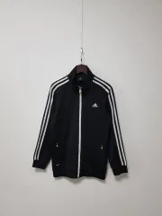 adidas(アディダス) Youth(ユース) トラックトップス 黒 ジップアップ 79