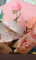 花柄ピンク 日傘