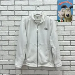 ノースフェイス アイボリー フリース ジップアップ ジャケット - L 100