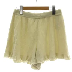 ジェラートピケ gelato pique ルームウエア ショートパンツ F アイボリー 無地 フリル裾 起毛素材 /GG