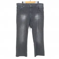 カルバン・クライン(Calvin Klein) メンズ ストレート 微ストレッチ デニムパンツ ブラックデニム (HU28729)