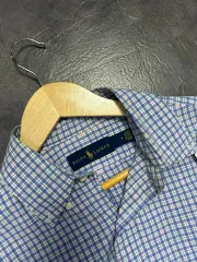 M ) ポロラルフローレン スカイブルー シャツ