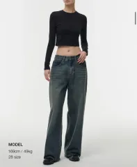 MUSINSA ムシンサ スタンダード ウィメンズ ウィメンズ 90s バギー デニム パンツ ラスティ ブルー