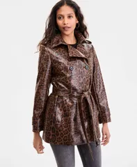 ビーシービージーマックスアズリア レディース アウター ジャケット・ブルゾン コート レザー BCBGMAXAZRIA Womens DoubleBreasted FauxLeather Beltedのサムネイル