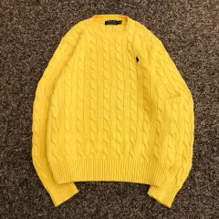 M ポロ ラルフローレン ケーブル ニット