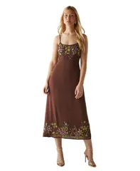 ウエアハウス レディース トップス ワンピース ミディワンピース ミディ スパンコール Warehouse Embellished Strappy Sequin Midi Dress Chocolatのサムネイル