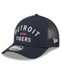 뉴 엘라 남성 액세서리 모자 미니 New Era MensNavy Detroit Tigers Minimalist 9FORTY AFrame Adjustable Hat Navy