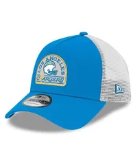 ニューエラ メンズ アクセサリー 帽子 New Era Mens Powder Blue Los Angeles Chargers Charger Power AFrame 9FORTY Trucker Adjustable Hat Powder Blue ブ