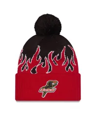 ニューエラ メンズ アクセサリー 帽子 ニット ジャージー New Era Mens Red FC Dallas 2025 Jersey Hook Cuffed Knit with Pom Hat Red レッド