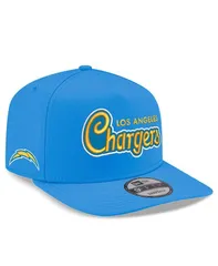 ニューエラ メンズ アクセサリー 帽子 New Era Mens Powder Blue Los Angeles Chargers Charger Power AFrame 9FIFTY Snapback Hat Powder Blue ブルー