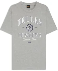 ヒューゴボス レディース トップス Tシャツ リラックスフィット シャツ ロゴ Hugo Boss BOSS x DALLAS COWBOYS Relaxed Fit Logo TShirt Silvのサムネイル