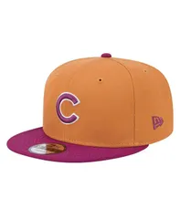 ニューエラ メンズ アクセサリー 帽子 New Era Mens BrownPurple Chicago Cubs Color Pack TwoTone 9FIFTY Snapback Hat Brown Purple パープル