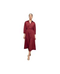 エムエメウラフール レディース トップス ワンピース コットン MMLaFleur Womens Boden Al Fresco Dress Cotton Poplin Cinnabar