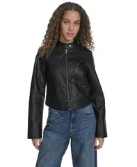 リーバイス レディース アウター パーカー・スウェット ジャケット Levis Womens Racer Jacket Black ブラック