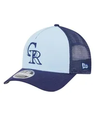 ニューエラ メンズ アクセサリー 帽子 New Era Mens Light BlueNavy Colorado Rockies 2Tone Color Pack 9FORTY MCrown AFrame Adjustable Hat Light Blue N
