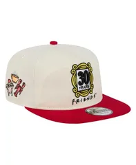 ニューエラ メンズ アクセサリー 帽子 New Era Mens WhiteRed Friends 30th Anniversary Golfer Snapback Hat White Red ホワイト
