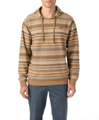 オニール メンズ アウター パーカー・スウェット スウェット シャツ ONeill Mens Bavaro Stripe Pullover Sweatshirt Dark khaki カーキ
