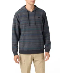 オニール メンズ アウター パーカー・スウェット スウェット シャツ ONeill Mens Bavaro Stripe Pullover Sweatshirt Black ブラックのサムネイル