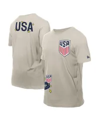 ニューエラ メンズ トップス Tシャツ ロゴ New Era Mens Light Beige USMNT Logo Select TShirt Light Beige ベージュ