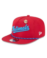ニューエラ メンズ アクセサリー 帽子 New Era Mens Red Washington Nationals 2025 Big League Chew Golfer Snapback Hat Red レッド