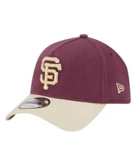 ニューエラ メンズ アクセサリー 帽子 New Era Mens Maroon San Francisco Giants Moleskin Crown AFrame 9FORTY Adjustable Hat Maroon マルーン