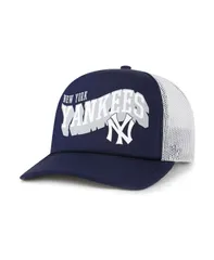 47 ブランド メンズ アクセサリー 帽子 47 Brand Mens Navy New York Yankees Meander Foam Trucker Snapback Hat Navy ネイビー