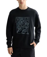 スコッチアンドソーダ メンズ アウター パーカー・スウェット リラックスフィット スウェット シャツ ロゴ グラフィック SCOTCH SODA Mens Relaxed Fit Long Sleevのサムネイル
