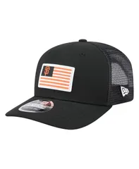 ニューエラ メンズ アクセサリー 帽子 New Era Mens Black San Francisco Giants Flag 9SEVENTY COOLERA StretchSnap Hat Black ブラック