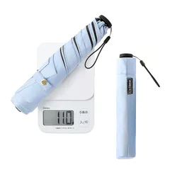 日傘 軽量 110g uvカット 遮光 折り畳み レディース 折りたたみ傘 コンパクト 晴雨兼用 折畳傘 メンズ 持ち運びに便利 紫外線対策 熱中症対策 日焼け防止 母の日 父の日 プレゼント (ブルー)