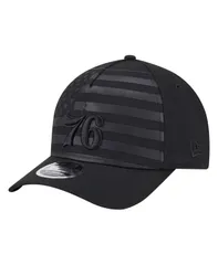 ニューエラ メンズ アクセサリー 帽子 New Era Mens Black Philadelphia 76ers Game Day Flag AFrame 9FORTY Adjustable Hat Black ブラック