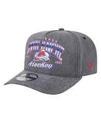 ニューエラ メンズ アクセサリー 帽子 New Era Mens Charcoal Colorado Avalanche Throwback Washed AFrame PreCurved 9FIFTY Snapback Hat Charcoal チャコール