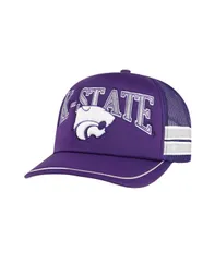 47 ブランド メンズ アクセサリー 帽子 47 Brand Mens Purple Kansas State Wildcats Sideband Trucker Adjustable Hat Purple パープル