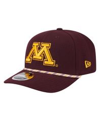 뉴 엘라 남성 액세서리 모자 New Era Mens Maroon Minnesota Golden Gophers Game Day MultiRope 9SEVENTY Stretch