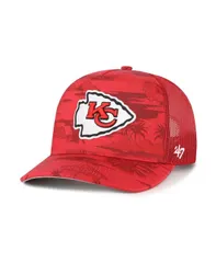 47 ブランド メンズ アクセサリー 帽子 47 Brand Mens Red Kansas City Chiefs Fiji Trucker Adjustable Hat Red レッド