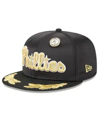 ニューエラ メンズ アクセサリー 帽子 New Era Mens Black Philadelphia Phillies 2025 59FIFTY Day Gold Leaf 59FIFTY Fitted Hat Black ブラック