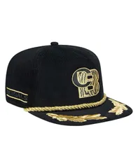 ニューエラ メンズ アクセサリー 帽子 コーデュロイ New Era Mens Black Cincinnati Bengals City Originals Corduroy Skipper Golfer Snapback Hat Black ブラック