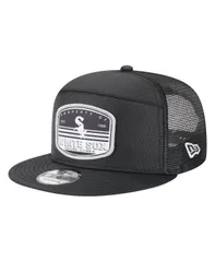 ニューエラ メンズ アクセサリー 帽子 New Era Mens Black Chicago White Sox Split Panel 9FIFTY Trucker Snapback Hat Bla