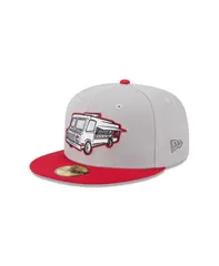 ニューエラ メンズ アクセサリー 帽子 New Era Mens Gray Fresno Grizzlies Theme Nights 59FIFTY Fitted Hat Gray グレー