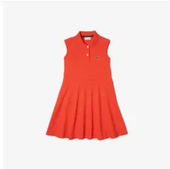ラコステ キッズ 女の子用 スリーブレス ポロ ONE PIECE EJ5297