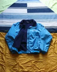 パタゴニア 80s シェル Synchilla（シンチラ）ジャケット アクア ブルー 10