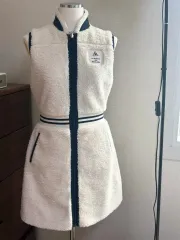 ルコックスポルティフ レディース ボア フルジップアップ ベスト ONE PIECE