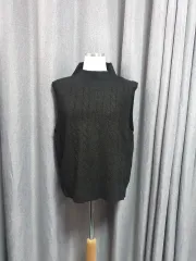 88ブラック ニット ベスト