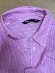 ザラ ストライプ クロップド シャツ 新品