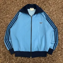 アディダス 80s 西ドイツ製 スカイブルー ファイヤーバード ジャージ トラックジャージ