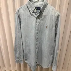 ポロラルフローレン シャンブレー シャツ M