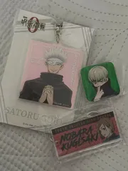 呪術廻戦 五条 悟 釘崎 野薔薇 狗巻 棘 アクリル バッジ まとめ 出品