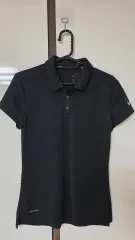 091 NIKE ゴルフドライフィット レディース ポロ ブラック