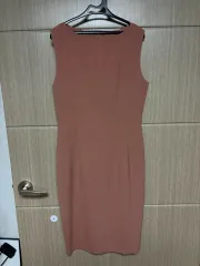 薄い素材 ミディ ONE PIECE (ピンク ブルー)