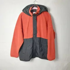 ZARA バイカラー Anorak（アノラック） フード フリース ジャケット 110